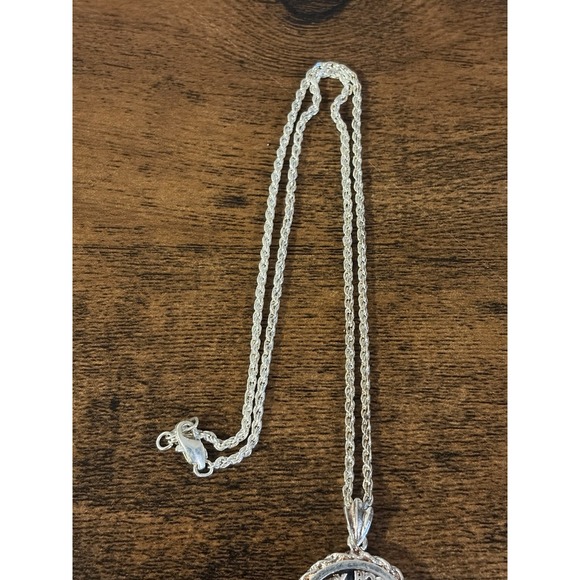 Vtg Betty Boop  .999 Sterling Silver Pendant Necklace With Chain - Picture 7 of 8